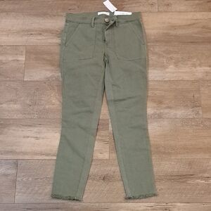 LOFT Sage Green Denim Trousers